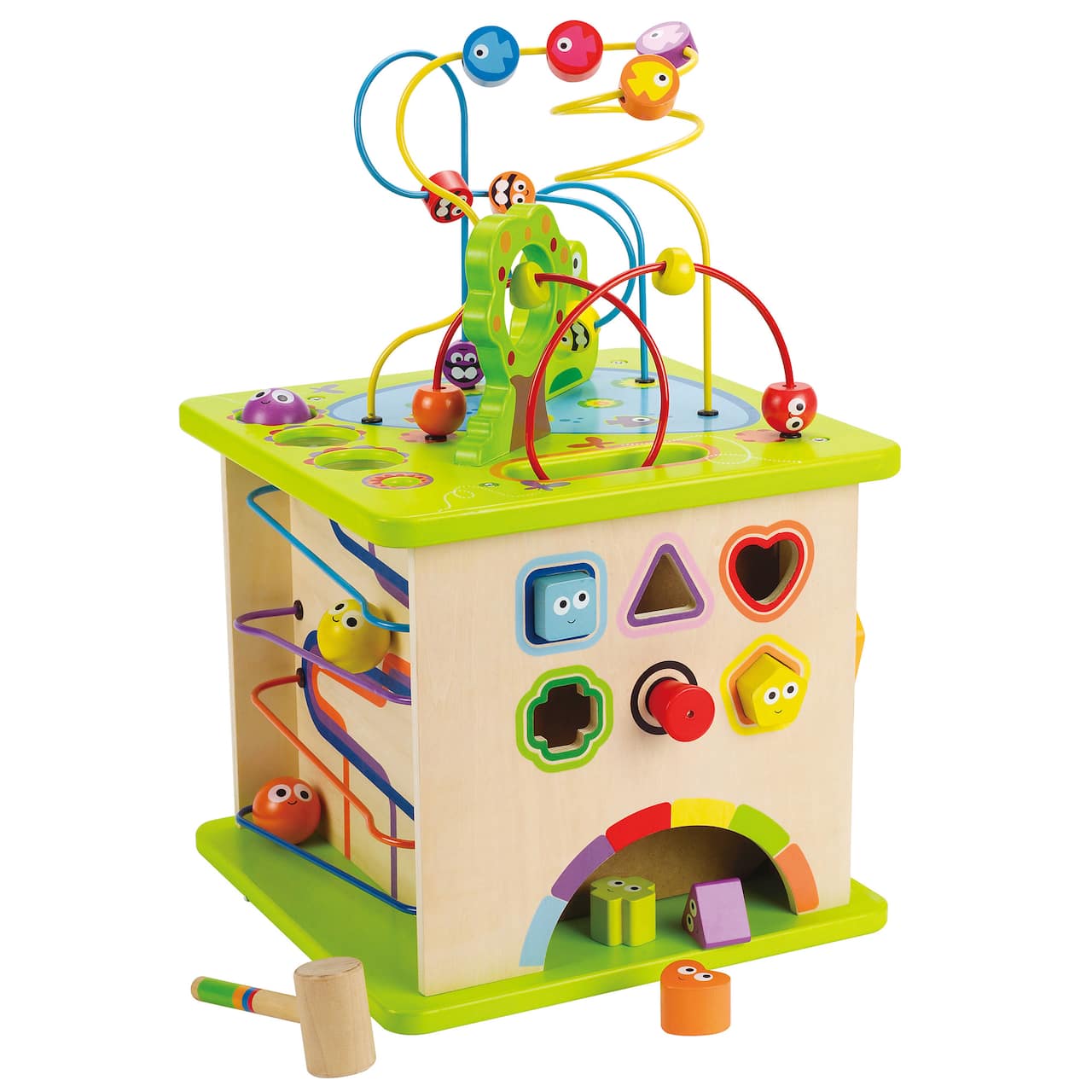 Hape Country Critters Wooded 5-Sided Play Cube